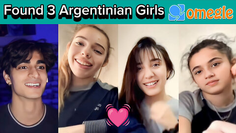 Finally I Found 3 Argentinian Girls on Omegle 💓।