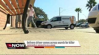 Delivery driver comes across search for killer