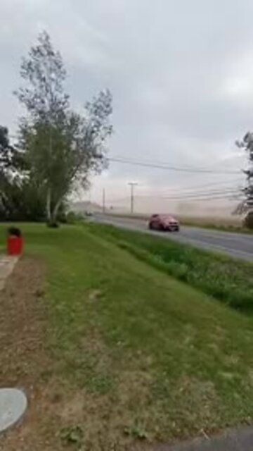 tempête de sable à Saint-Amable
