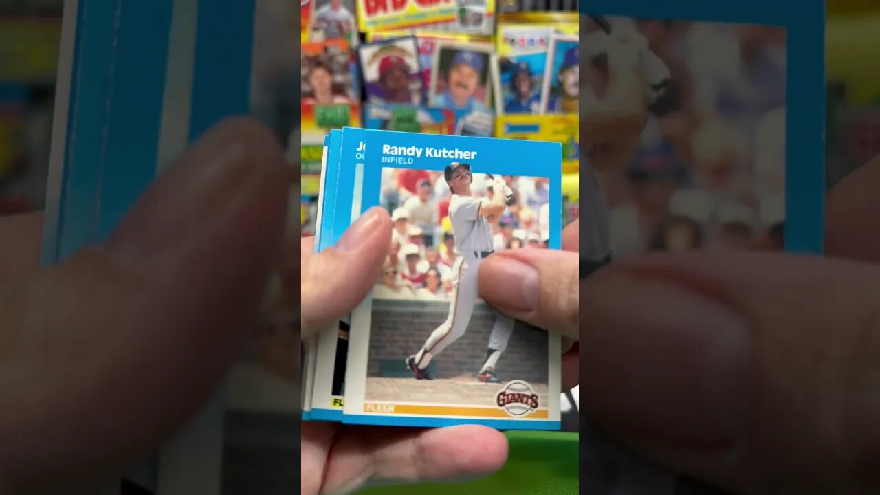 1987 Fleer Baseball Pack #shorts
