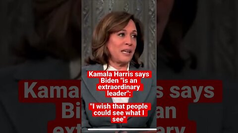 Kamala redefines “EXTRAORDINARY”