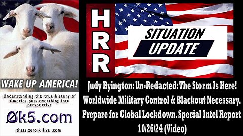 The Storm Is Here! Worldwide Military Control & Blackout Necessary. Prepare for Global Lockdown.