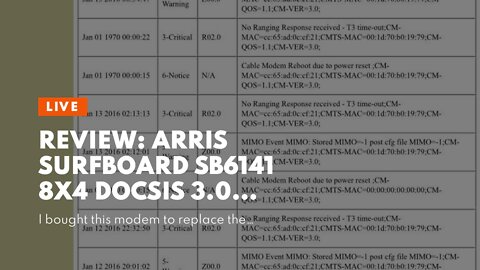 Review: ARRIS SURFboard SB6141 8x4 DOCSIS 3.0 Cable Modem - Retail Packaging- White