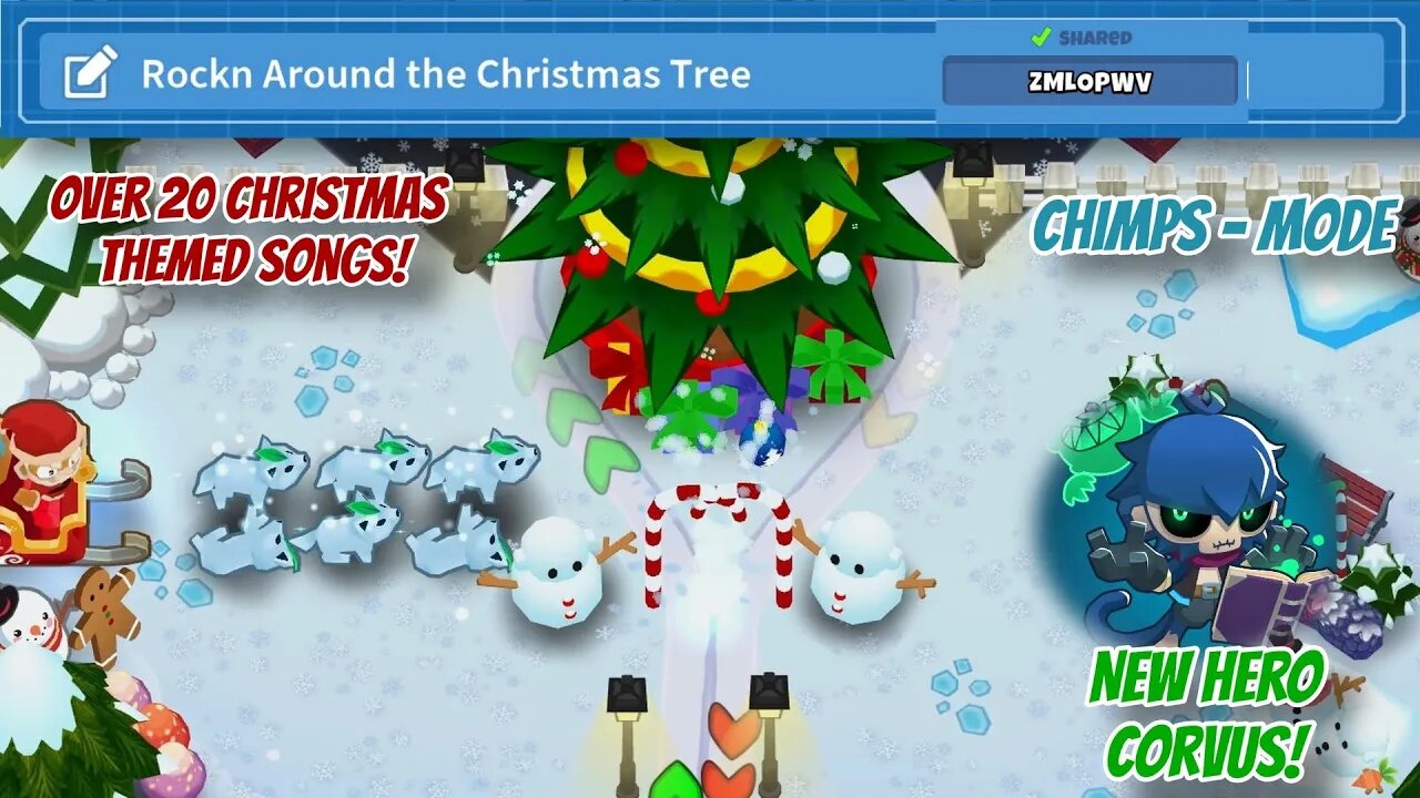 BTD6 - Rockn Around the Christmas Tree with Corvus