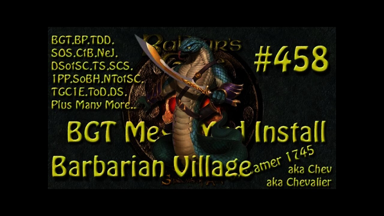 Let's Play Baldur's Gate Trilogy Mega Mod Part 458 Barbarian Village attacked by Yuan-Ti