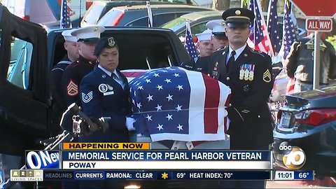 Memorial service held for Pearl Harbor veteran