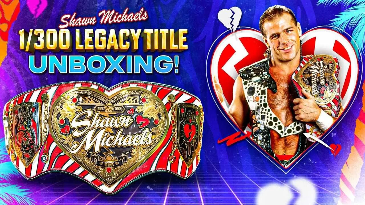Shawn Michaels Legacy Championship Collector's Title 1/300 Unboxing!