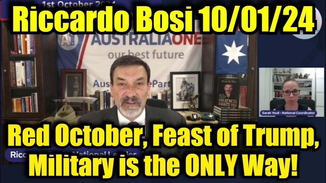 Riccardo Bosi Situation Update 10/01/24 - Red October, Feast of Trump, Military is the ONLY Way!