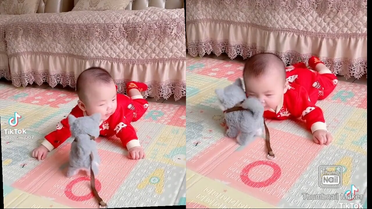 cute baby christmas toy play.8. funny video2022