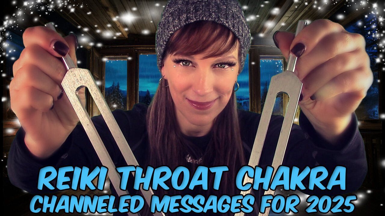 Reiki For The Throat Chakra💙Powerful Energy Work💙Tuning Forks - Crystals & More✋✨🤚Rain ASMR