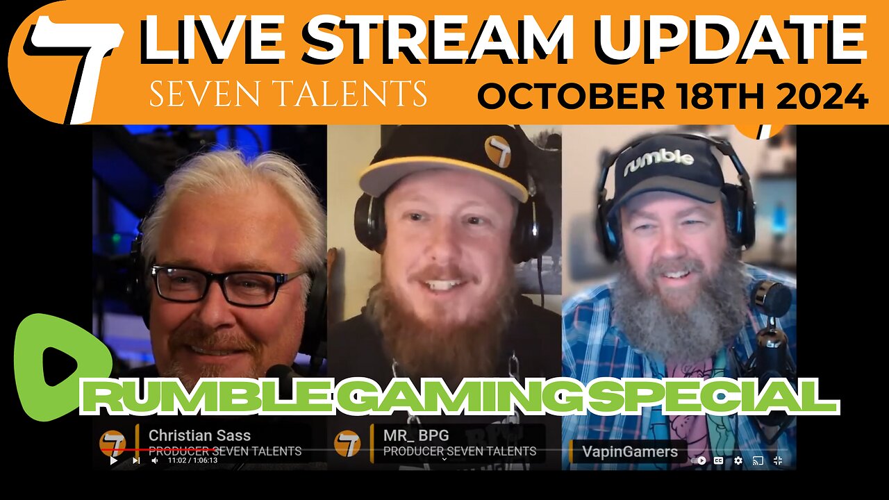 Live Stream Update 2024-10-18 - Rumble Gaming Special