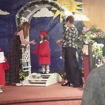 LIttle Girl Says That She Wants To Be Helicopter At Graduation