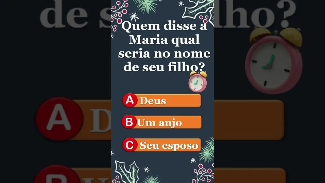 Quem disse a Maria qual seria o nome de seu filho? #shorts #perguntaserespostas #bible