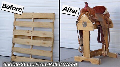 How To Make a Saddle Stand from One Pallet