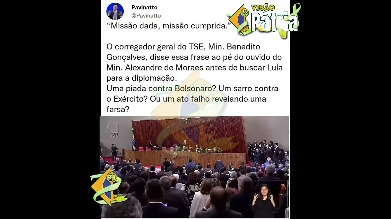 "Missão dada é missão cumprida” Benedito Gonçalves, no ouvido de Alexandre de Moraes.🤡🤡🤡