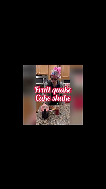 Mountain Dew Fruit Quake! The Fruit Cake Quake Shake Challenge Part 2! #fruitcake #shorts