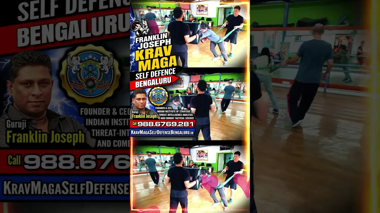 Self Defense (Bangalore) Krav Maga Franklin Joseph for all Men, Women, Teen & Kids #KravMaga #Shorts