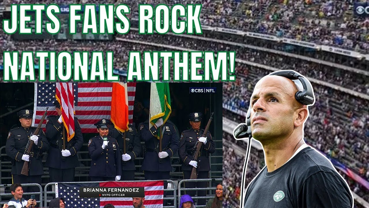 New York Jets Fans NYPD SING National Anthem During UNBELIEVABLE PATRIOTIC TRIBUTE vs Ravens