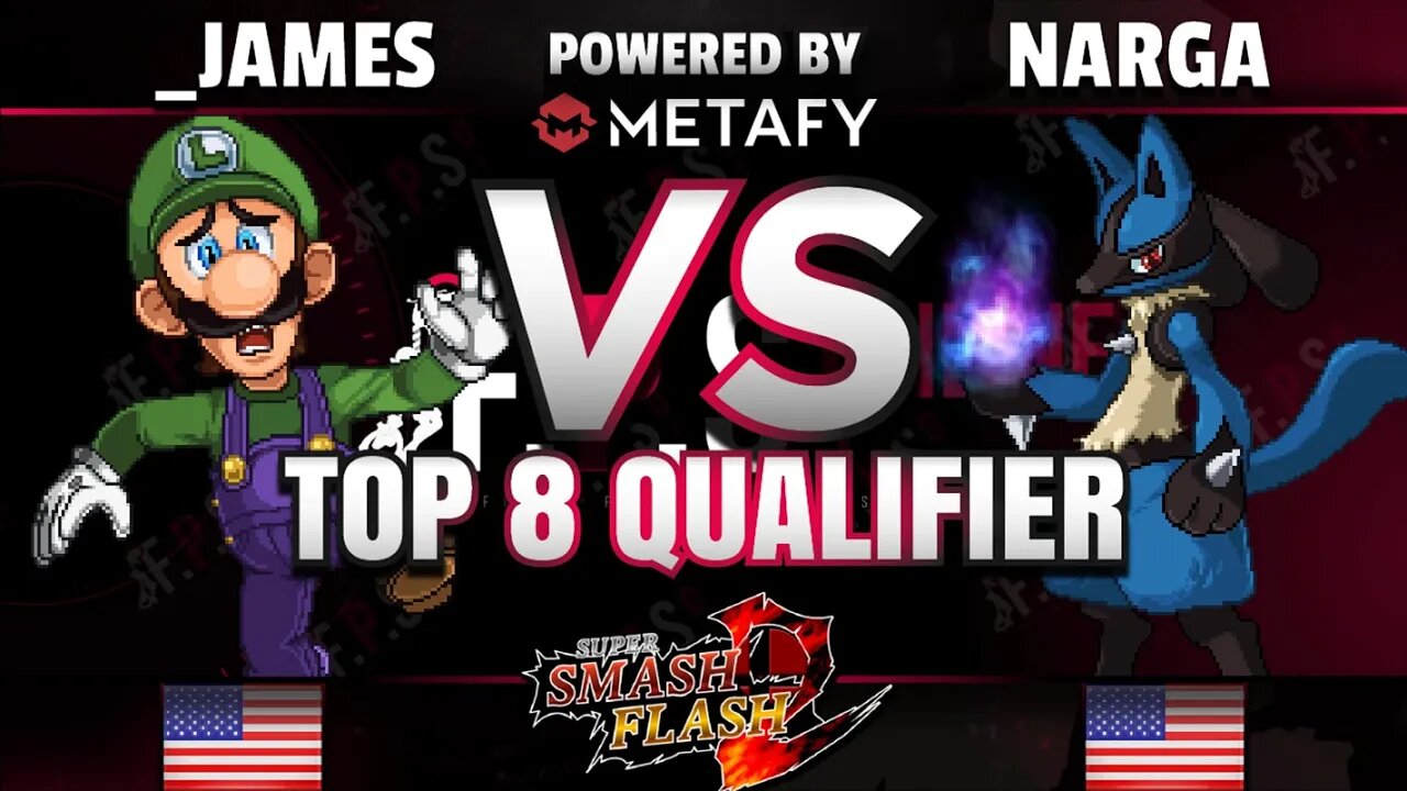 FPS4 Online - _James (Luigi) vs. AFM | Narga (Lucario) - SSF2 Top 8 Qualifier