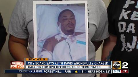 Baltimore Civilian Review Board claims Keith Davis wrongfully charged