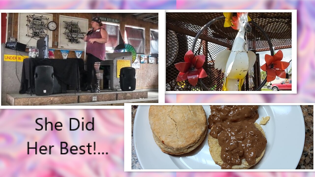 Vlog: Making Bisuits & Sausage Gravy | Flea Market Visit | Karaoke Contest