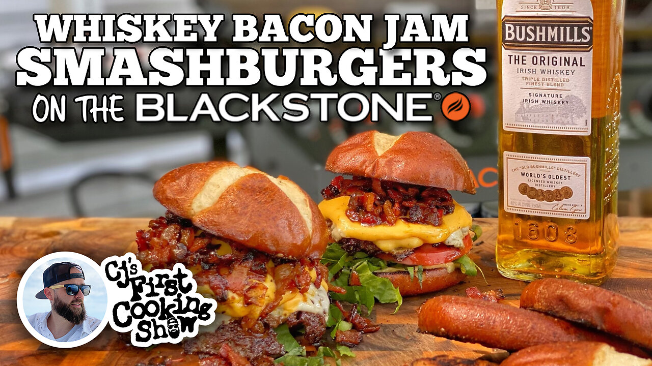 Whiskey Bacon Jam Smash Burger | Blackstone Griddles