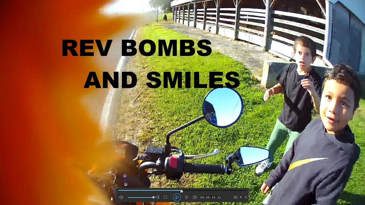 A quiet ride home and letting some kids' day. Grom ride Lancaster PA