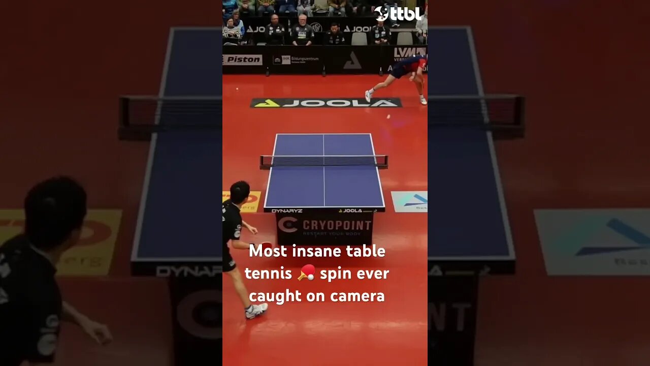 Most insane table tennis 🏓 spin ever caught on camera #viral #tabletennis #sports #shorts