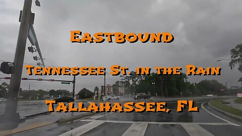 Eastbound W. Tennessee Street in the rain - Tallahassee, FL