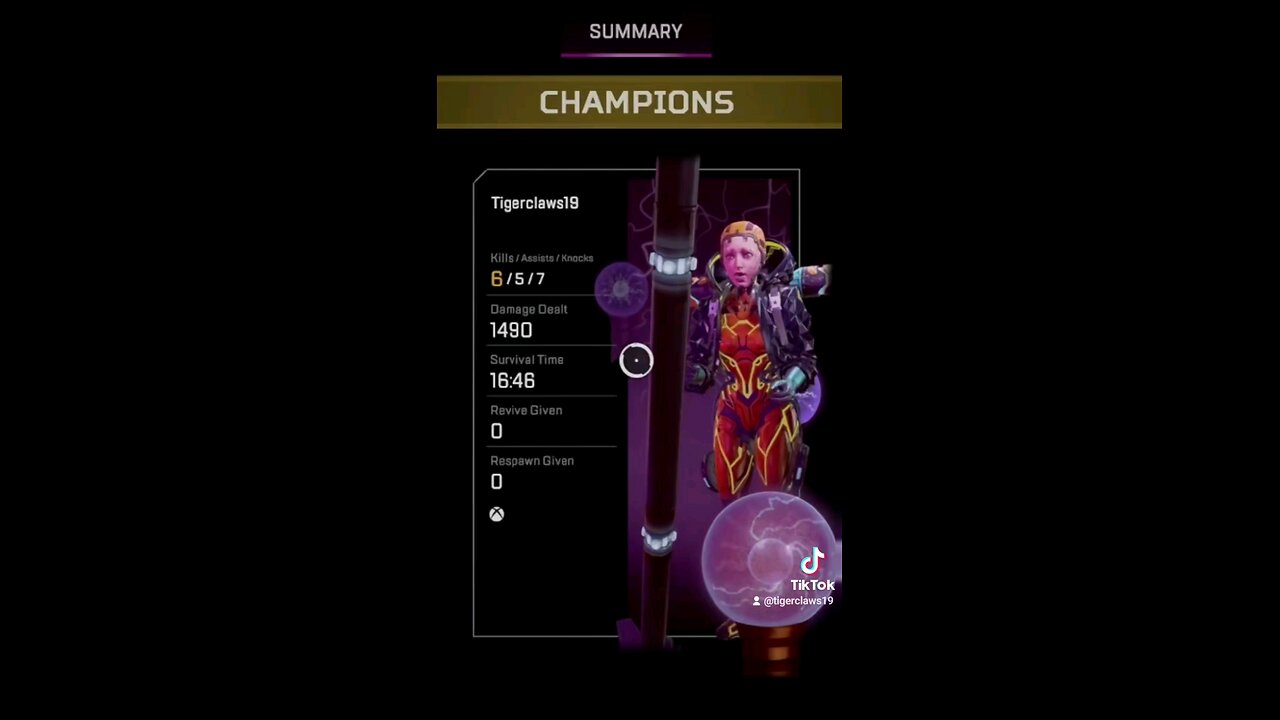 got a win with Wattson. #ApexLegends