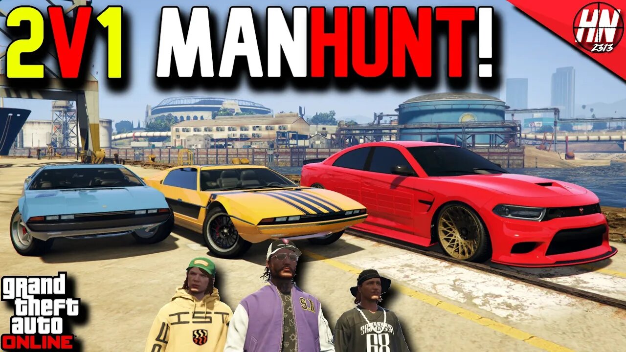 2v1 GTA 5 MANHUNT!