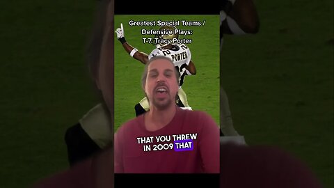 Tracy Porter Greatest Play EVER? #shorts