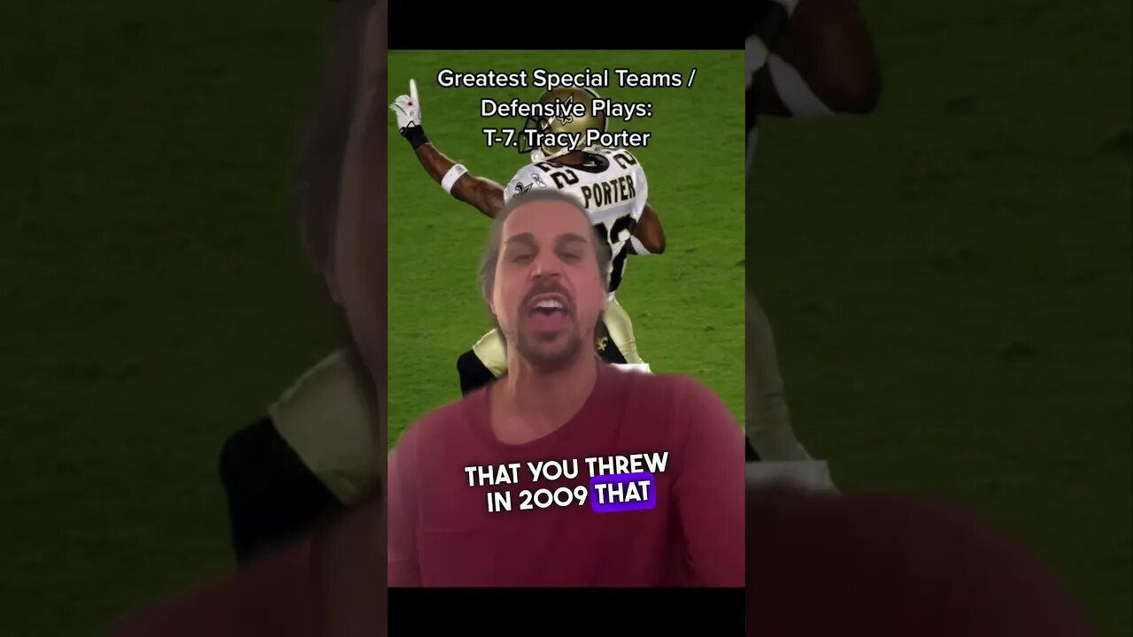 Tracy Porter Greatest Play EVER? #shorts