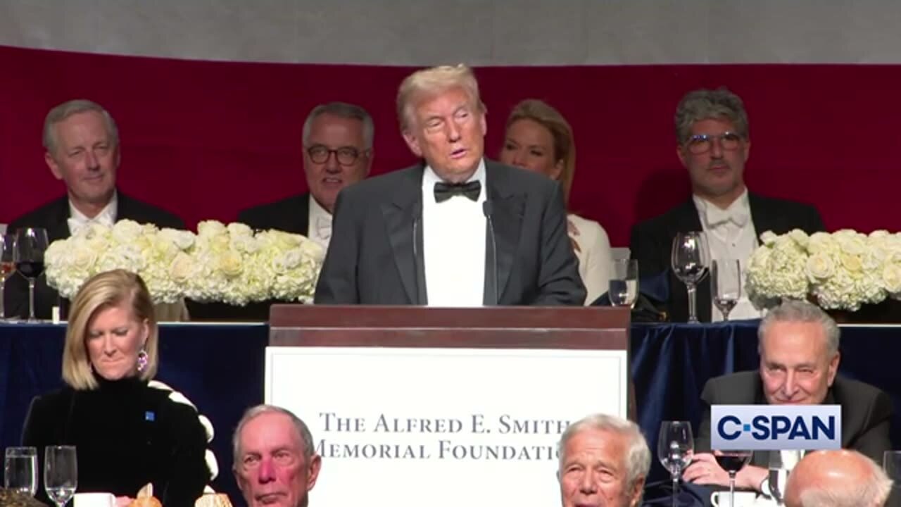 Trump Brings Down the House at Al Smith Roast - Destroys the Left