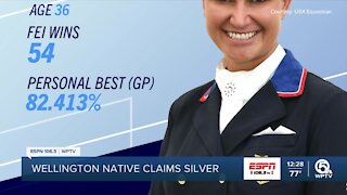 Wellington native takes home silver medal