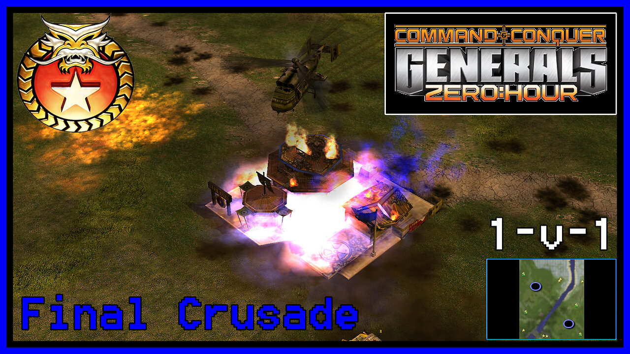 C&C Generals Zero Hour | China | 1v1 | Final Crusade