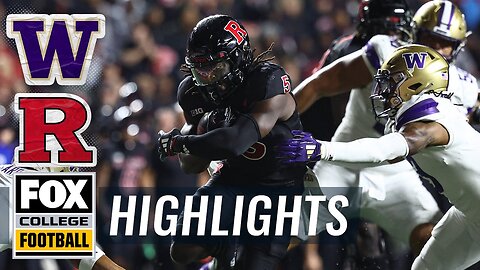 Washington Huskies vs. Rutgers Scarlet Knights Highlights | FOX College Football