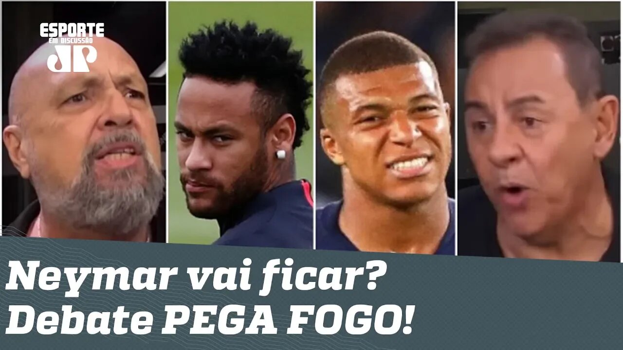 "Neymar vai ficar no PSG e ser COADJUVANTE do Mbappé!" Debate PEGA FOGO!