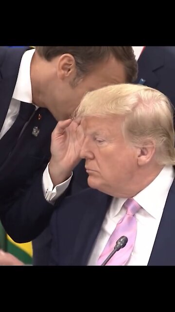 World leaders interact with Trump