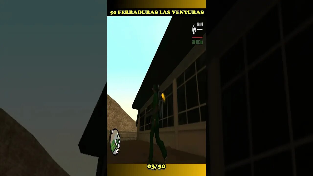 03 - 50 FERRADURAS LAS VENTURAS GTA SAN ANDREAS #shorts #semedissaum #gta