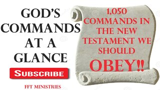 GOD'S COMMANDS AT AT GLANCE