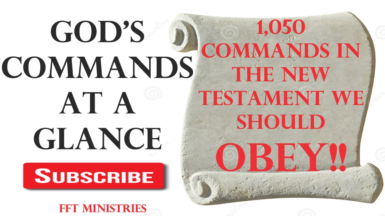 GOD'S COMMANDS AT AT GLANCE