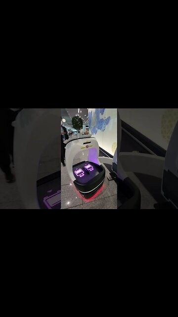 Airport Luggage Carrying Robot #Shorts