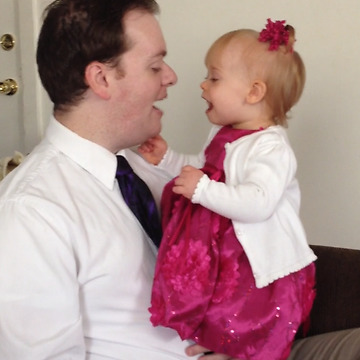 Father Copies His Daughter's Hilarious Actions