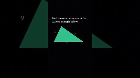 Finding the Semi-Perimeter of a Scalene Triangle - Tagalog