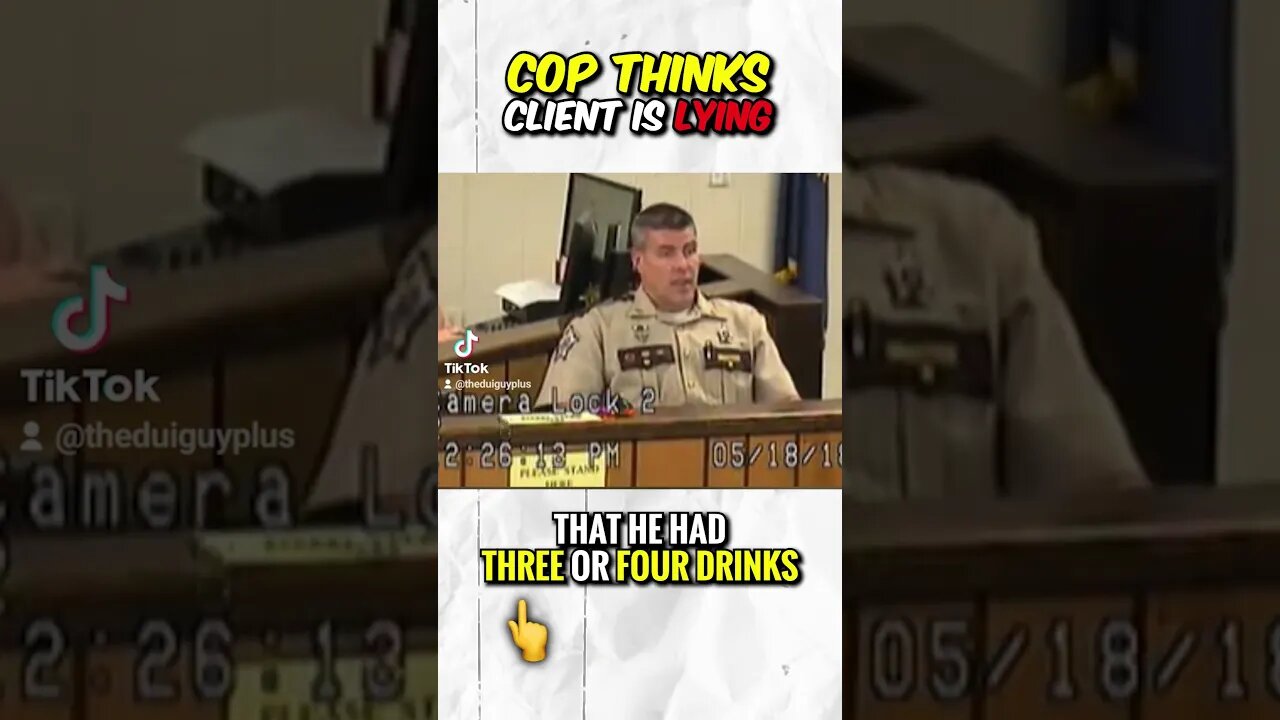 Police THINKS that CLIENT is lying!?