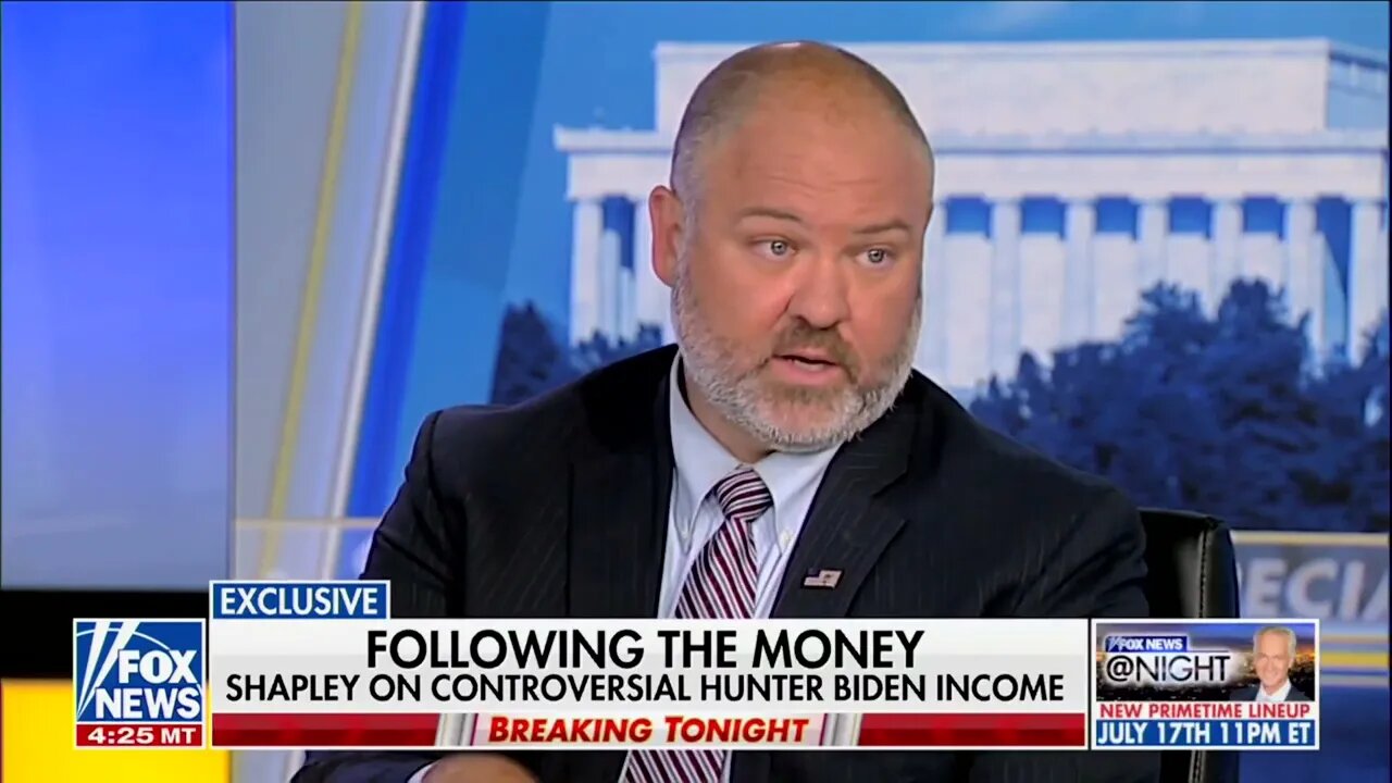 IRS Whistleblower Gary Shapley: Hunter Received "Around $8.3 Million" From China, Ukraine, & Romania