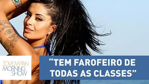 "Tem farofeiro de todas as classes!", diz Aline Riscado