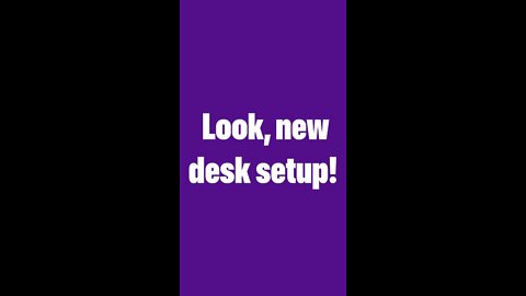 New computer desk setup.