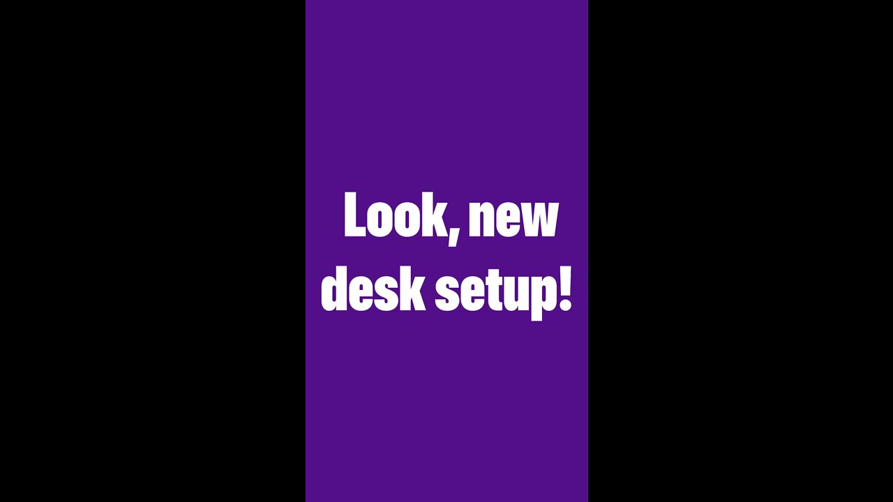 New computer desk setup.